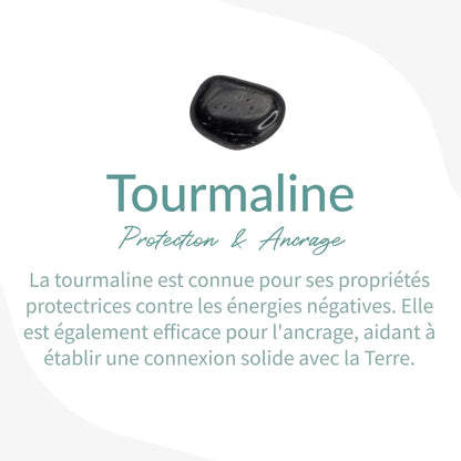 Bracelet Tourmaline Noire — Bouclier Énergétique & Ancrage Profond