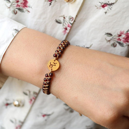 Bracelet 12 Constellations en Pierres Naturelles — Votre Signe Céleste