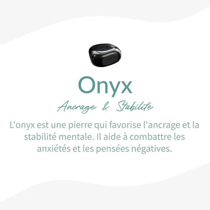 Bracelet Wrap Onyx — Ancrage, Force & Sécurité Intérieure