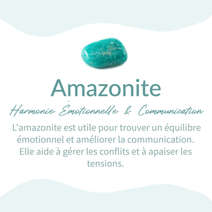 Bracelet Wrap Amazonite — Douceur, Calme & Communication Sincère
