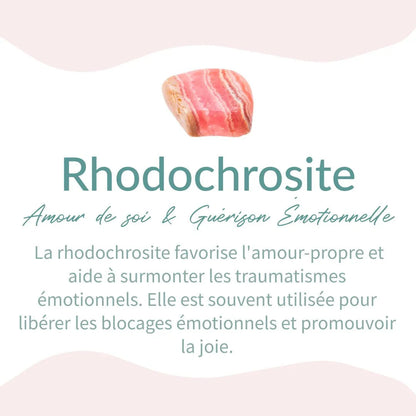 Bracelet Wrap Rhodochrosite — Guérison du Cœur & Compassion