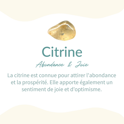Bracelet Jade, Citrine & Hématite — Chance, Abondance & Ancrage