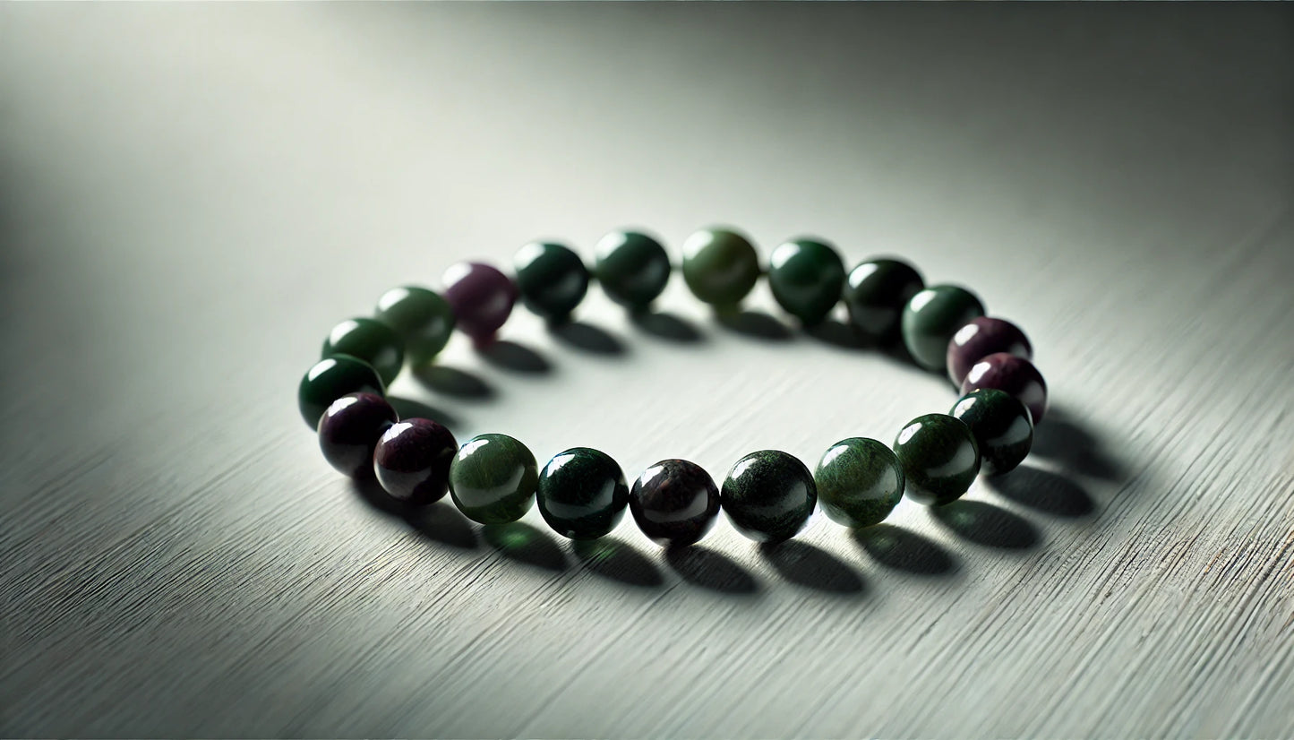 Bracelet en pierres naturelles EPIDOTE