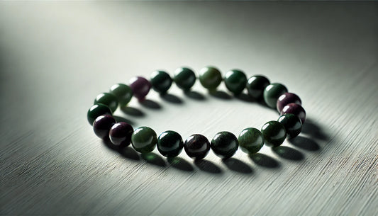 Bracelet en pierres naturelles EPIDOTE