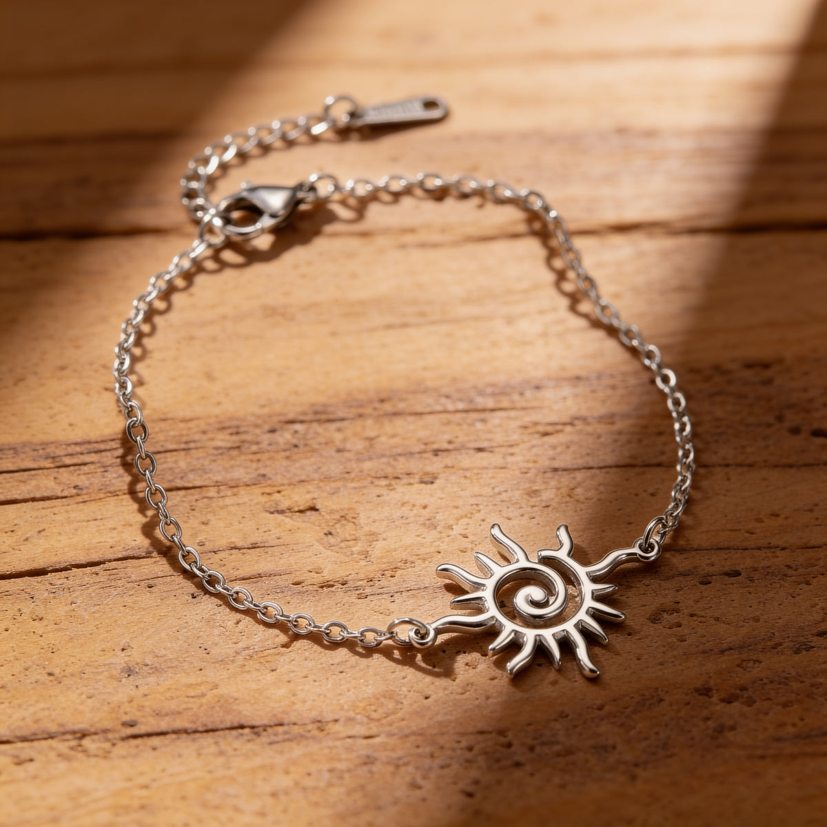 Bracelet "Rayon de Vie" Soleil Symbolique - Argent - L'Arbre des Chakras