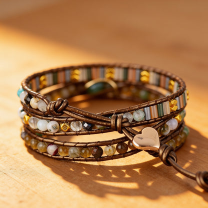 Bracelet Wrap Labradorite — Protection & Intuition Amplifiées