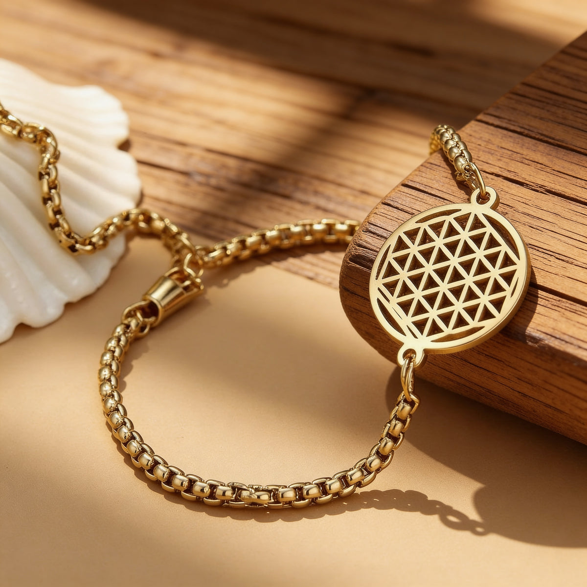 Bracelet "Fleur de vie" - Or - L'Arbre des Chakras
