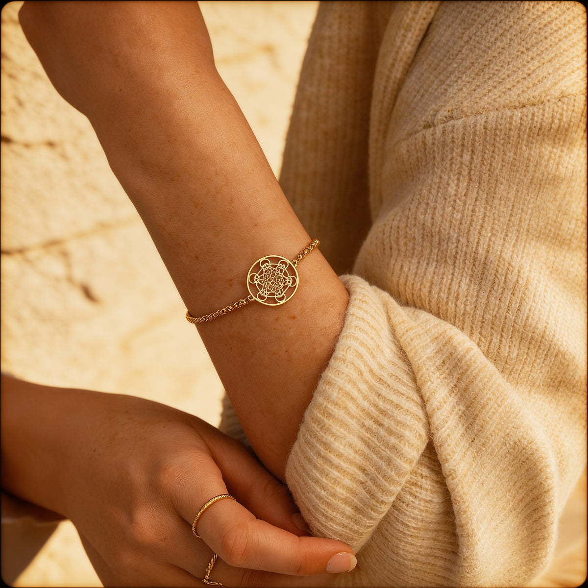 Bracelet Métatron — Géométrie Sacrée & Protection Universelle