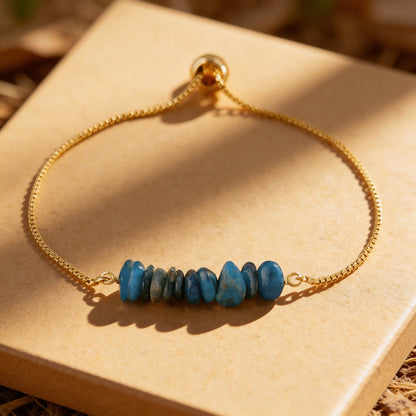 Bracelet Fin Pierres Irrégulières — Brut, Authentique & Unique