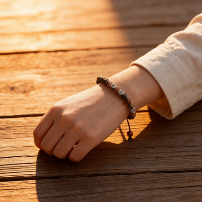 Bracelet Jaspe — Stabilité, Soutien & Ancrage Terrestre