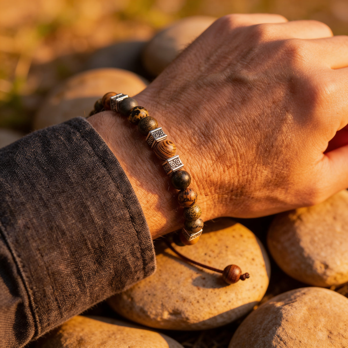 Bracelet Jaspe — Stabilité, Soutien & Ancrage Terrestre