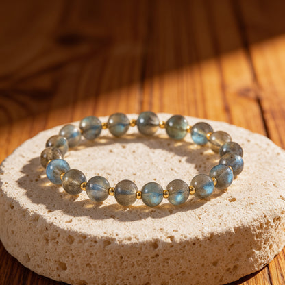 Bracelet Duo Labradorite — Clarté & Protection Renforcée