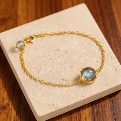Bracelet Duo Labradorite — Clarté & Protection Renforcée