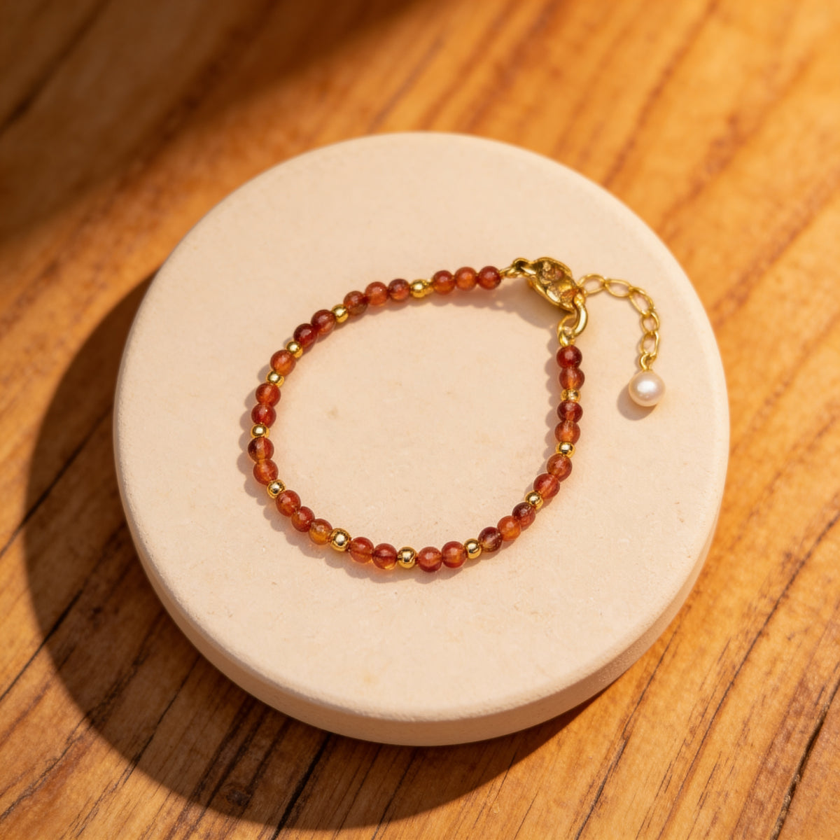 Bracelet "Mois Sacré" – Pierre de Naissance - Juillet - Cornaline - L'Arbre des Chakras