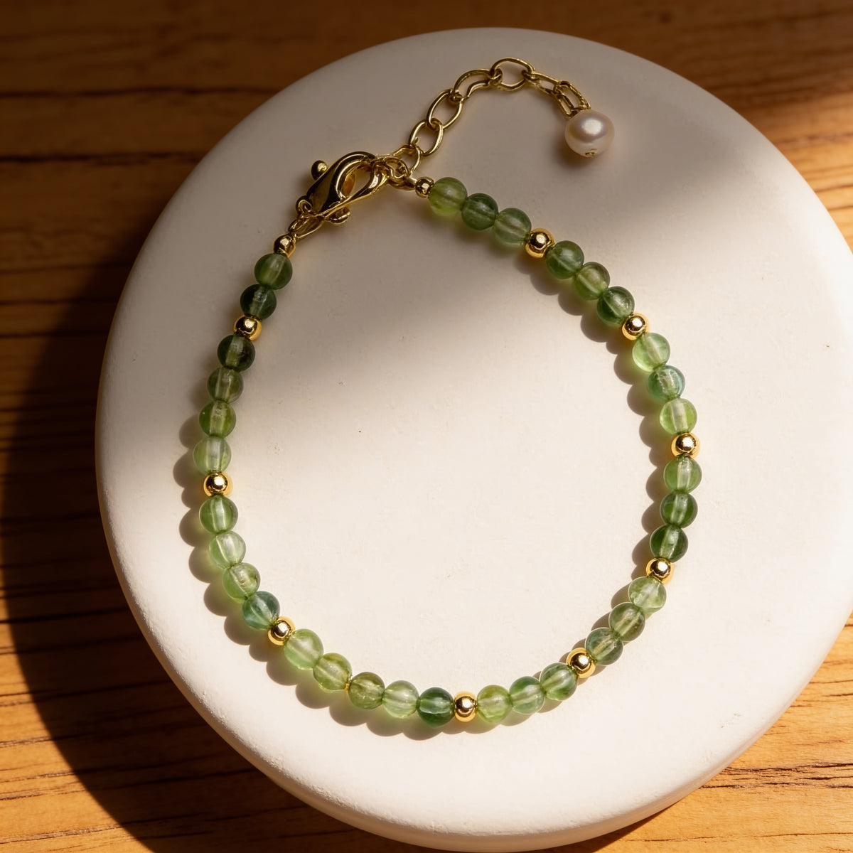 Bracelet "Mois Sacré" – Pierre de Naissance - Mai - Aventurine Verte - L'Arbre des Chakras