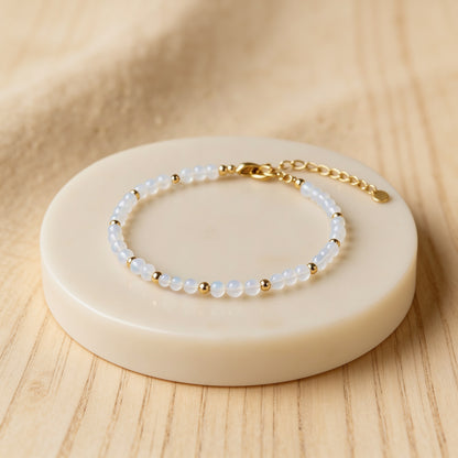 Bracelet "Mois Sacré" – Pierre de Naissance - Juin - Pierre de Lune - L'Arbre des Chakras