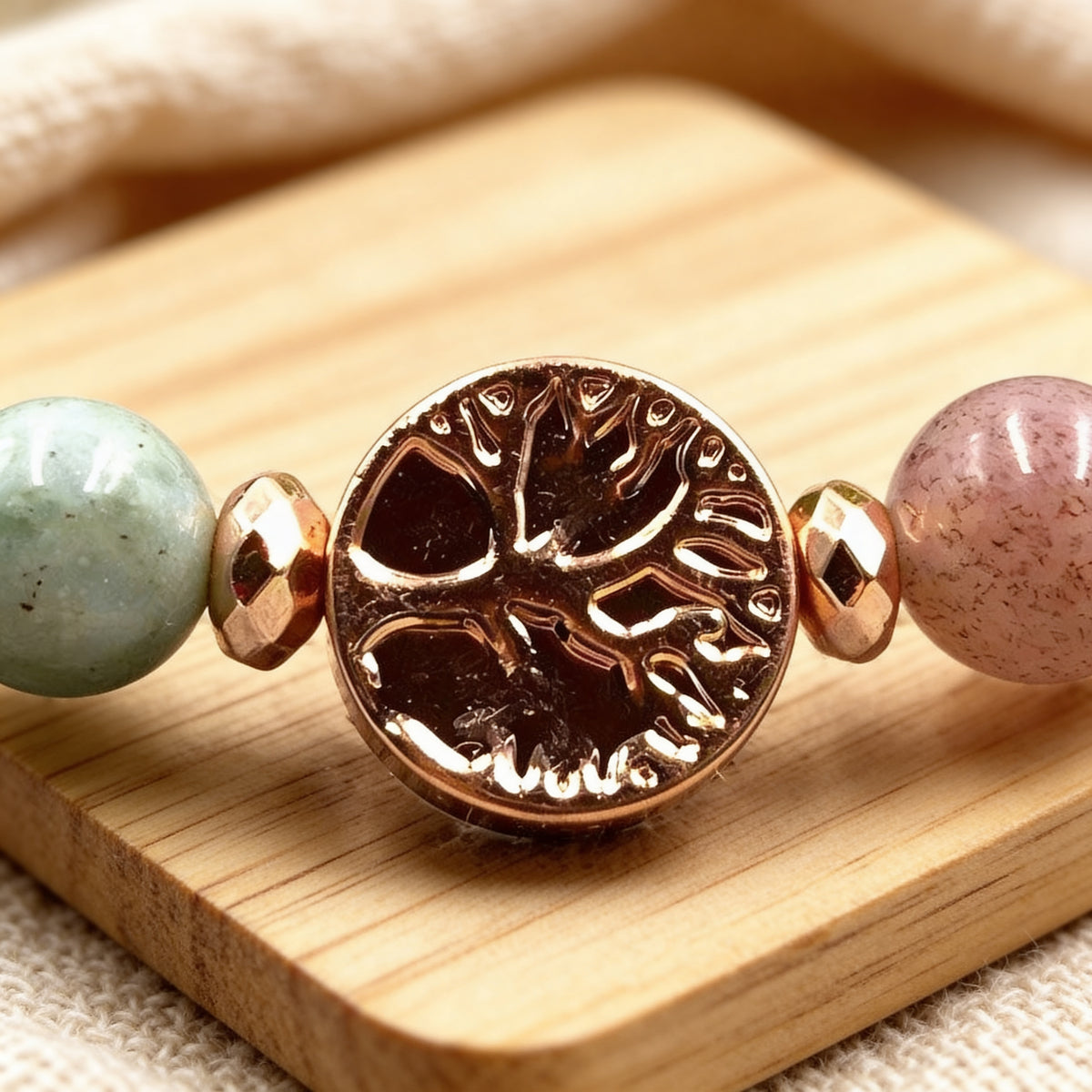 Bracelet Agate Indienne — Équilibre Intérieur & Paix Durable