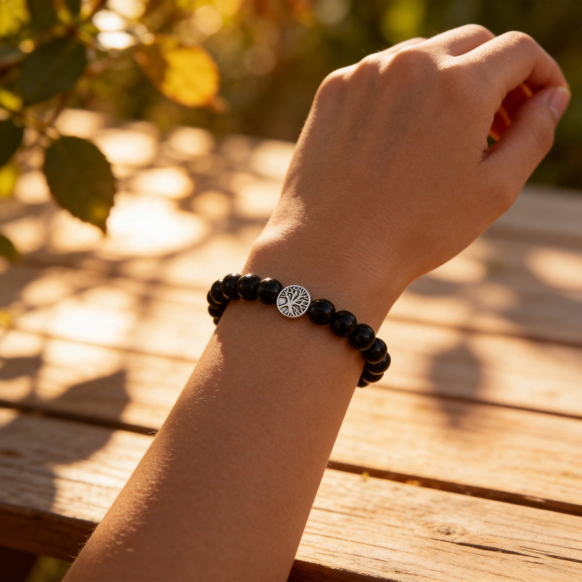 Bracelet Obsidienne Noire — Ancrage Profond & Protection Absolue