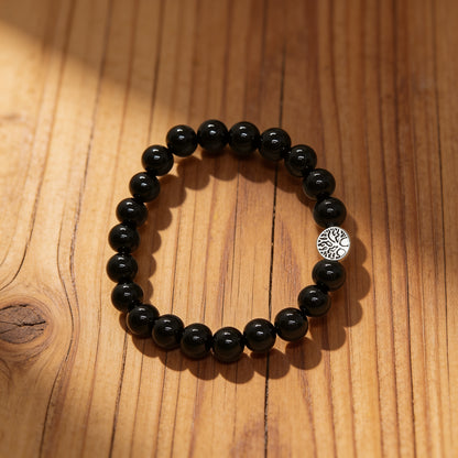 Bracelet Obsidienne Noire — Ancrage Profond & Protection Absolue