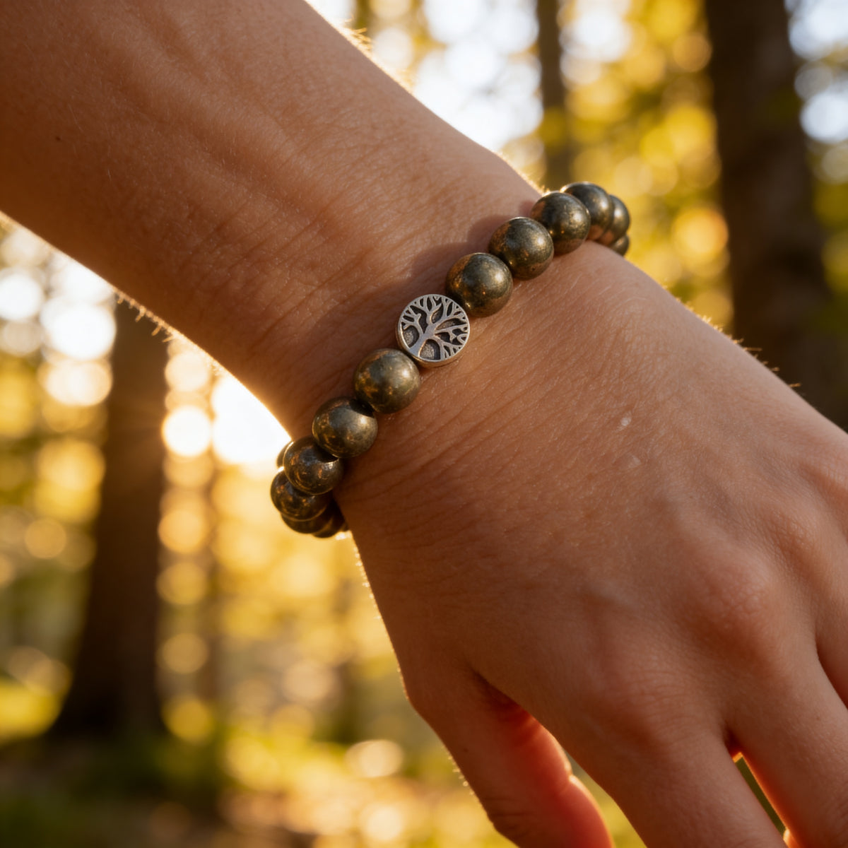 Bracelet Pyrite — Prospérité, Volonté & Protection Énergétique