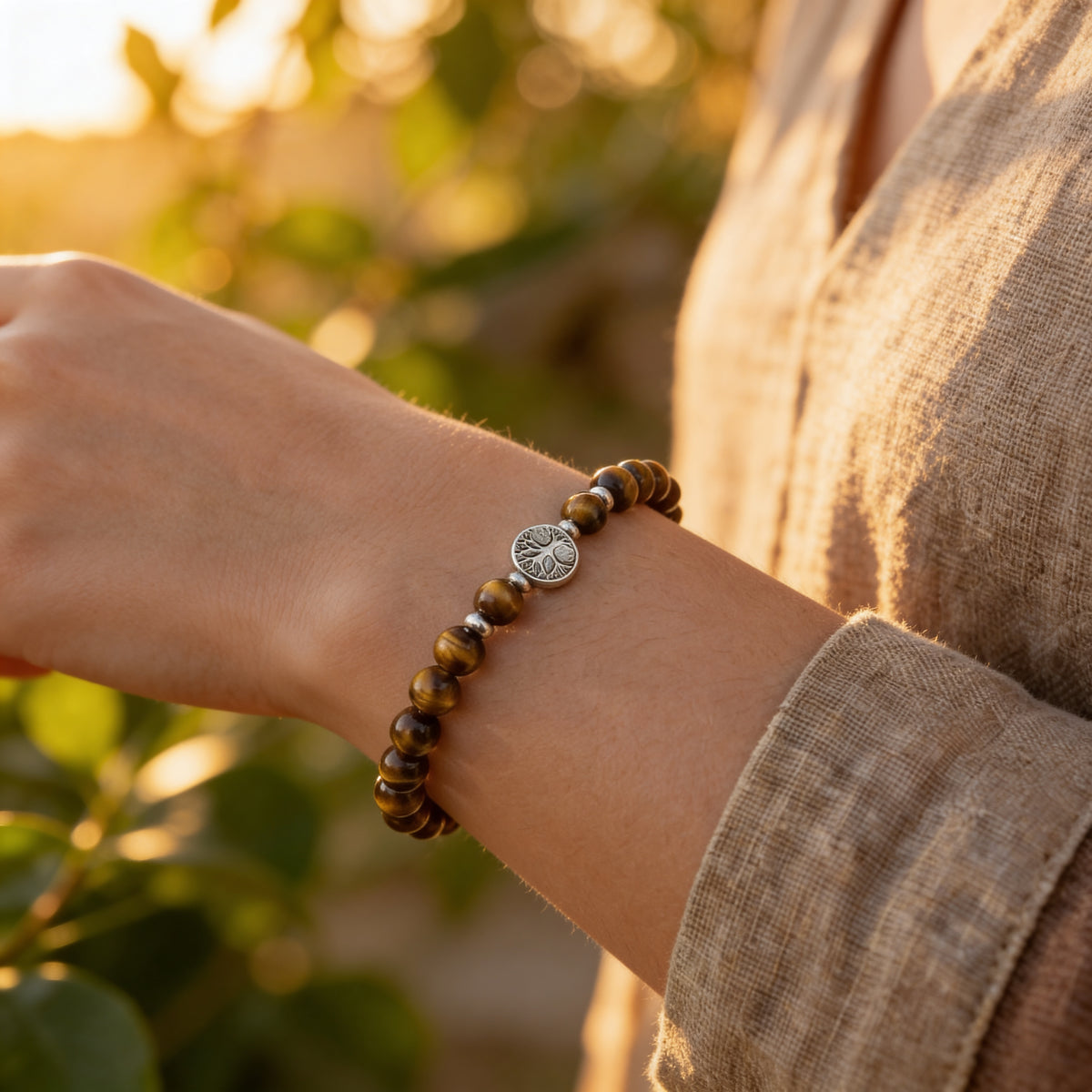 Bracelet Œil de Tigre — Confiance en Soi, Instinct & Courage