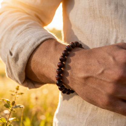 Bracelet Œil de Taureau — Protection du Mauvais Œil & Endurance