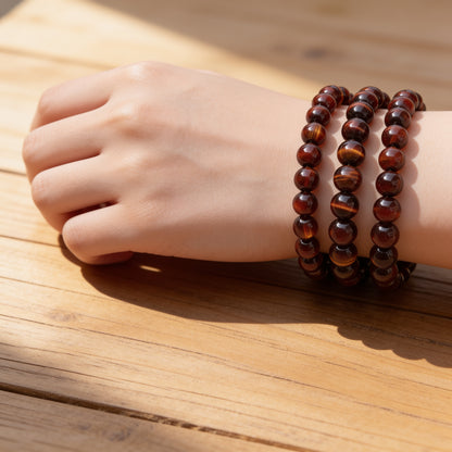 Bracelet Œil de Taureau — Protection du Mauvais Œil & Endurance
