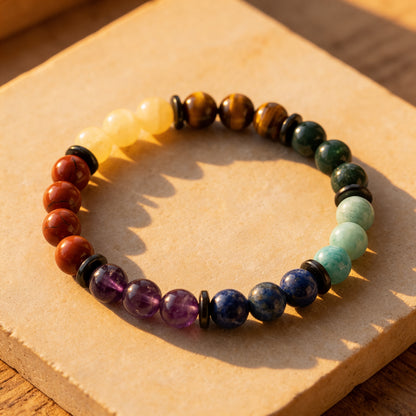 Bracelet Harmonisation 7 Chakras — Alignement & Équilibre Complet