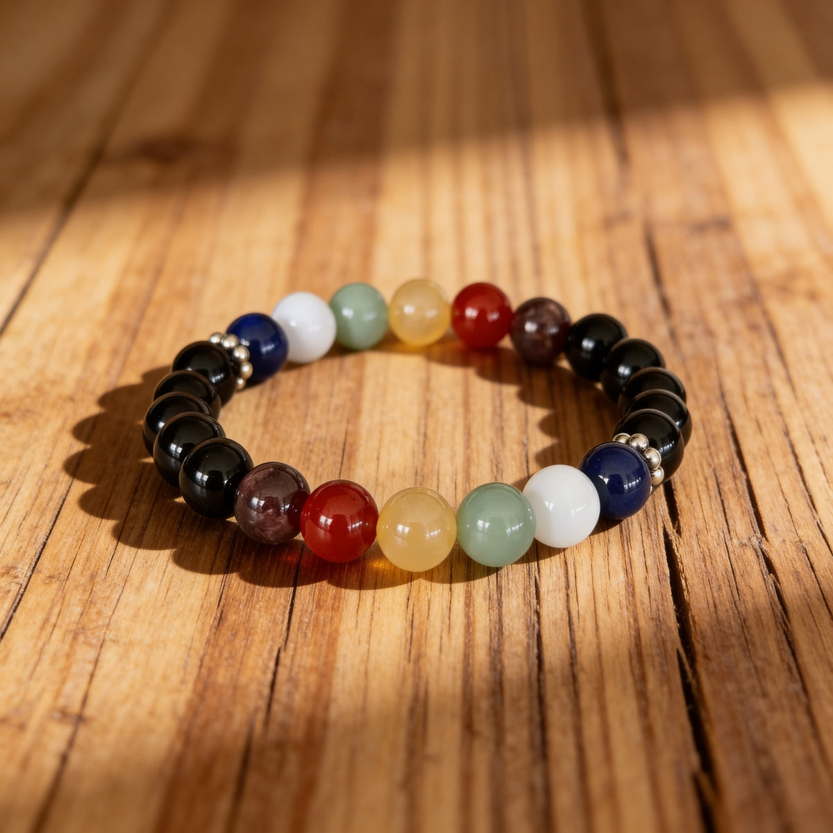 Bracelet Protection 7 Chakras — Équilibre & Bouclier Énergétique