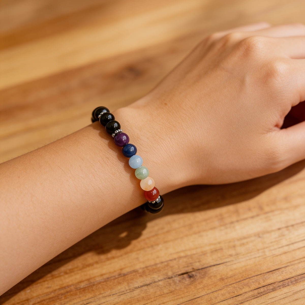 Bracelet Protection 7 Chakras — Équilibre & Bouclier Énergétique