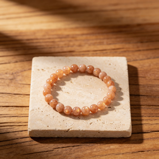 Bracelet Pierre de Soleil — Joie, Confiance & Optimisme Naturel