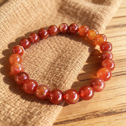 Bracelet Cornaline — Créativité, Élan & Confiance en Soi