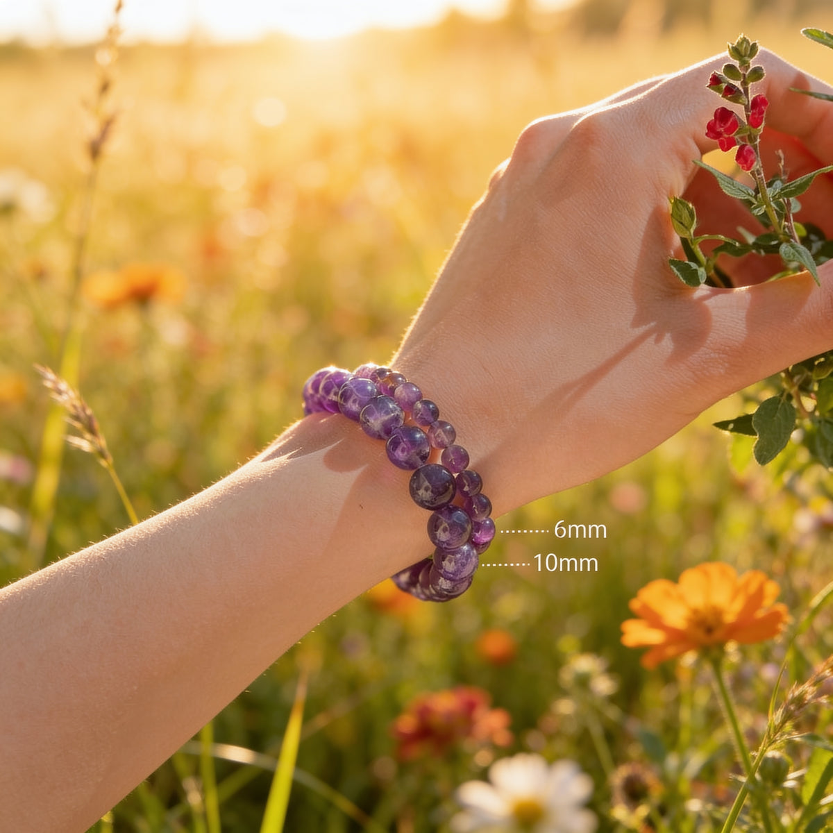 Bracelet Améthyste — Sérénité Profonde & Sommeil Réparateur