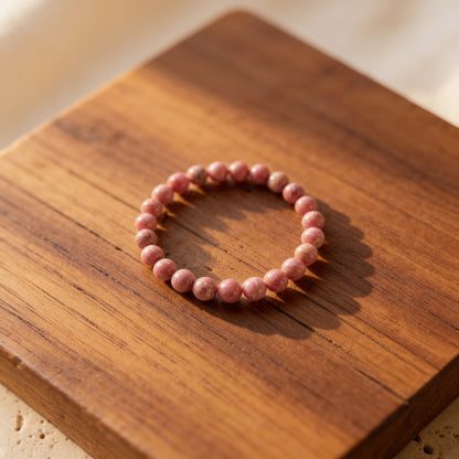 Bracelet Rhodonite — Amour de Soi & Guérison Émotionnelle