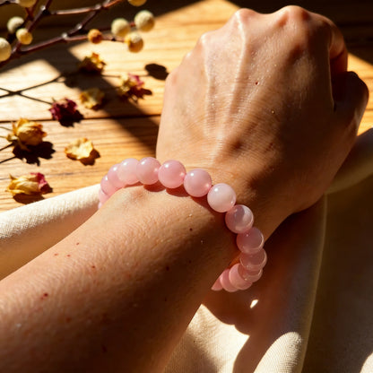 Bracelet Quartz Rose — Pierre de l'Amour & de la Douceur