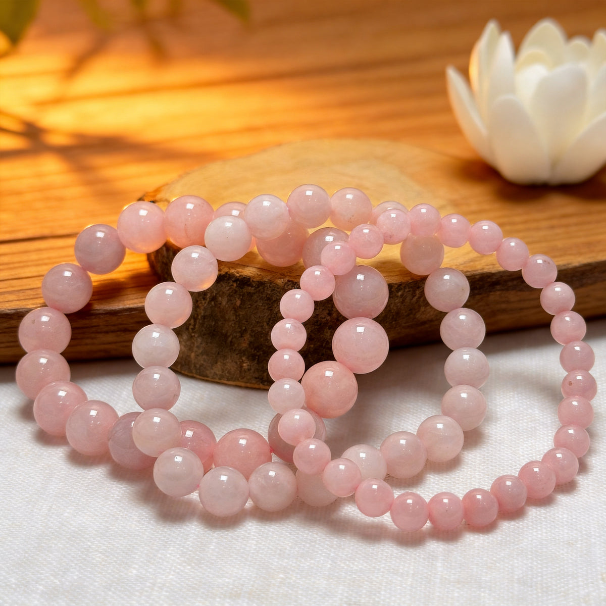 Bracelet Quartz Rose — Pierre de l'Amour & de la Douceur