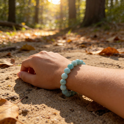 Bracelet Amazonite — Calme Profond & Communication Apaisée