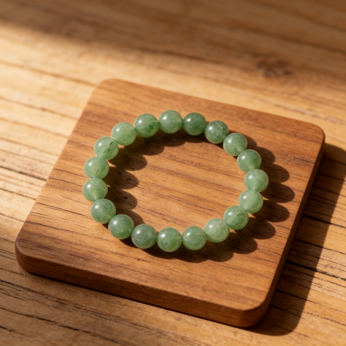 Bracelet "Opportunité" en Aventurine - 6mm / 17cm - L'Arbre des Chakras