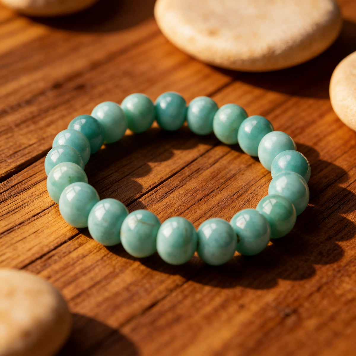Bracelet Amazonite — Calme Profond & Communication Apaisée