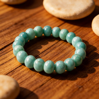 Bracelet Amazonite — Calme Profond & Communication Apaisée