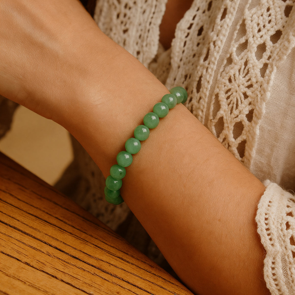 Bracelet Aventurine — Pierre de la Chance & de l'Opportunité