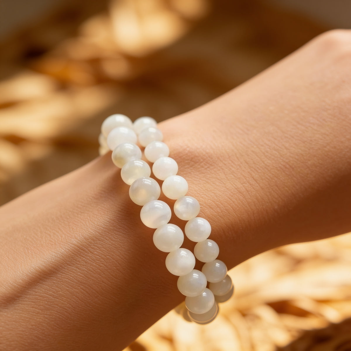 Bracelet Pierre de Lune — Intuition Féminine & Cycles de Vie