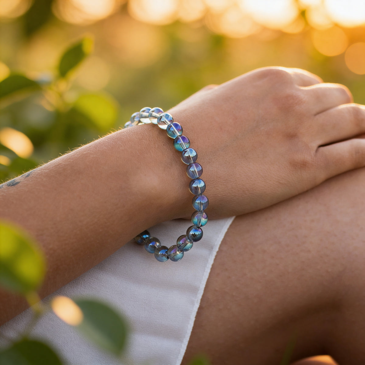 Bracelet Aqua Aura — Énergie Céleste & Clarté Spirituelle