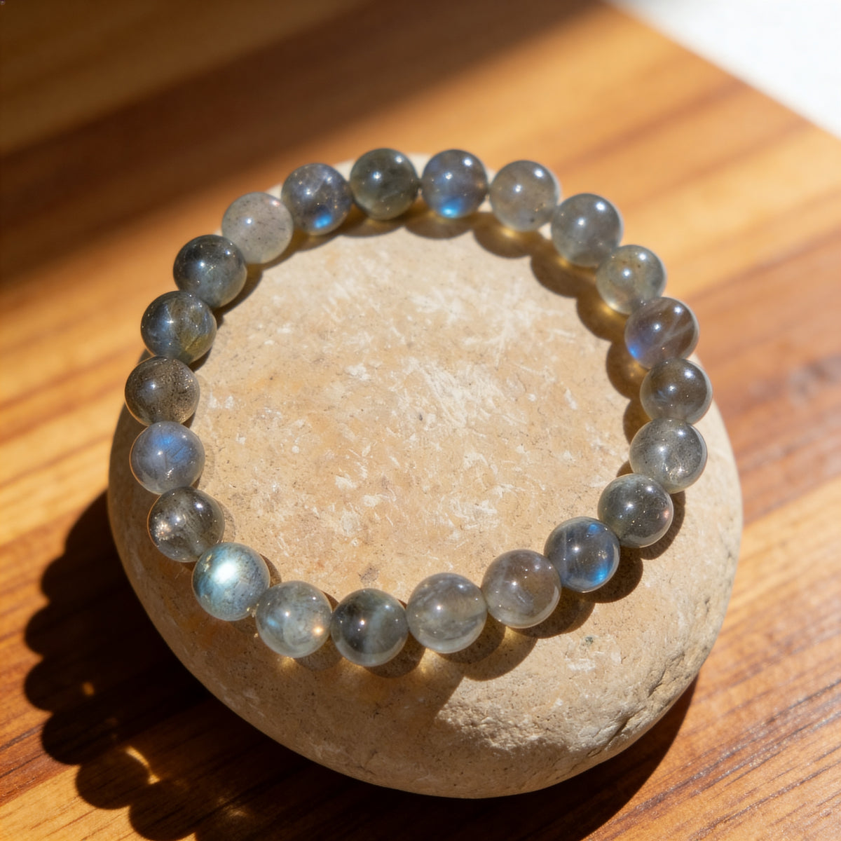 Bracelet "Bouclier de Protection" en Labradorite - 6 mm / 17 CM - L'Arbre des Chakras