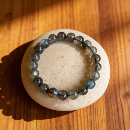 Bracelet Labradorite — Bouclier de l'Aura & Transformation