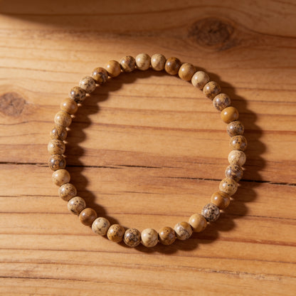 Bracelet Fin en Pierres Naturelles de 4mm - - L'Arbre des Chakras
