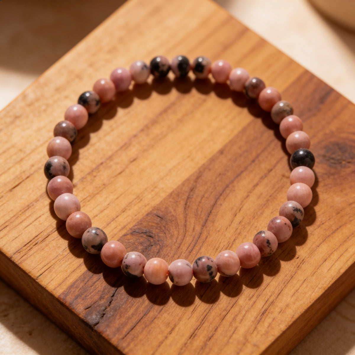 Bracelet Fin en Pierres Naturelles de 4mm - - L'Arbre des Chakras