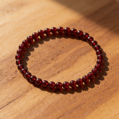 Bracelet Fin en Pierres Naturelles de 4mm - - L'Arbre des Chakras