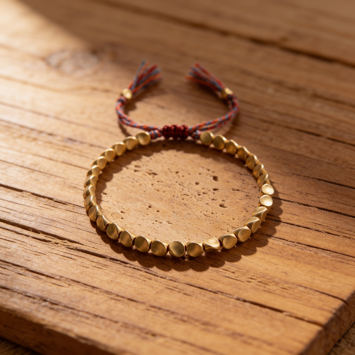 Bracelet Tibétain en Cuivre — Équilibre & Énergie Vitale