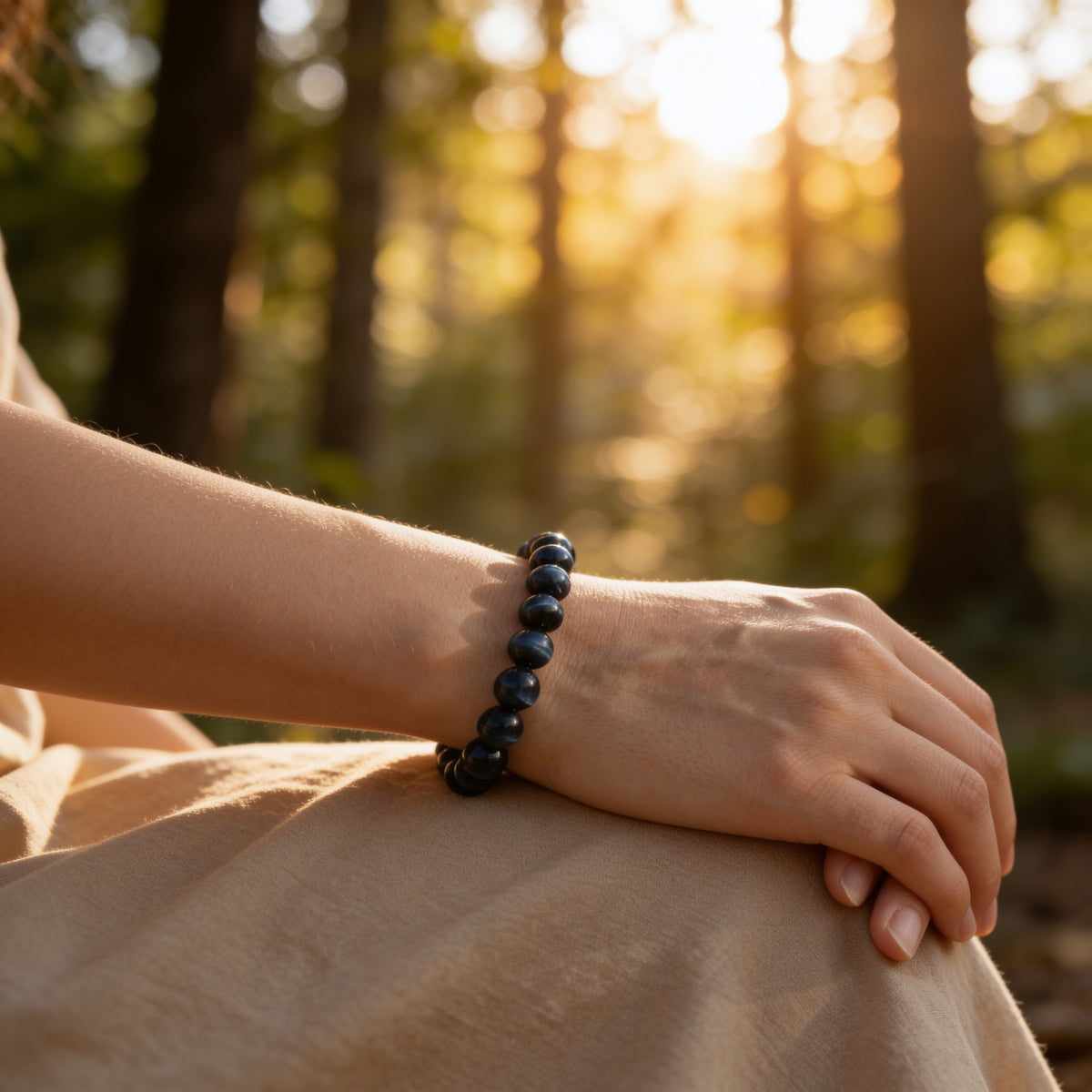 Bracelet Œil de Faucon — Intuition & Protection de l'Ange Gardien